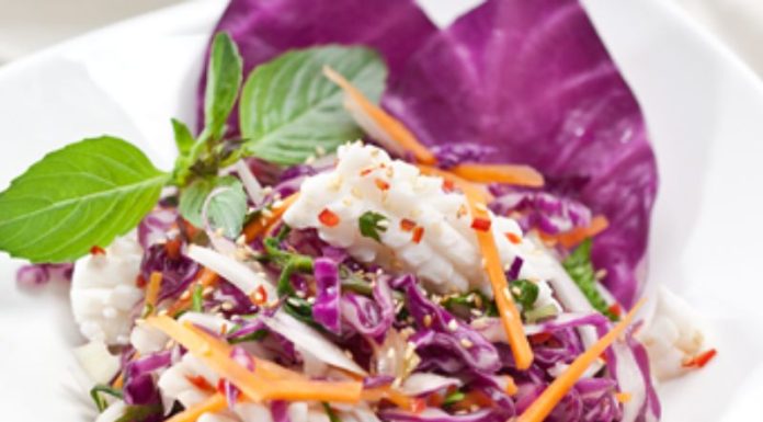 Công thức trộn món nộm bắp cải chay
